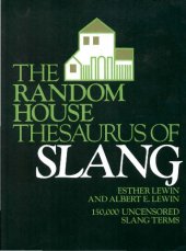 book Random House Thesaurus of Slang 