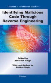 book Identifying Malicious Code through Reverse Engineering