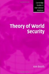 book Theory of world security