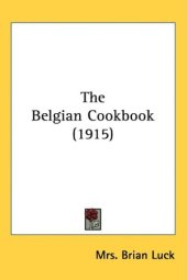 book The Belgian Cookbook