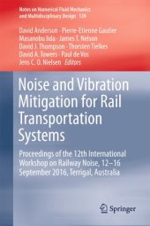 book Noise and Vibration Mitigation for Rail Transportation Systems