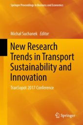 book New Research Trends in Transport Sustainability and Innovation