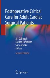 book Postoperative Critical Care for Adult Cardiac Surgical Patients