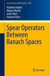 book Spear Operators Between Banach Spaces