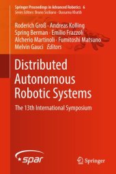 book Distributed Autonomous Robotic Systems