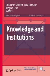 book Knowledge and Institutions