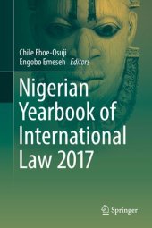 book Nigerian Yearbook of International Law 2017