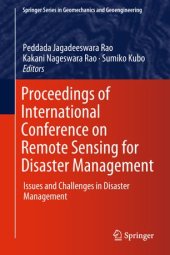 book Proceedings of International Conference on Remote Sensing for Disaster Management