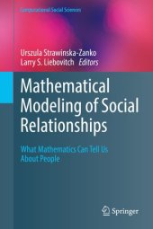 book Mathematical Modeling of Social Relationships