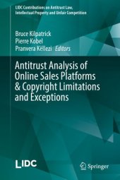 book Antitrust Analysis of Online Sales Platforms & Copyright Limitations and Exceptions