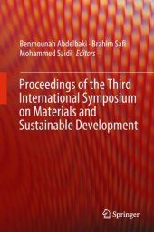 book Proceedings of the Third International Symposium on Materials and Sustainable Development