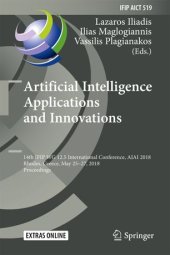 book Artificial Intelligence Applications and Innovations