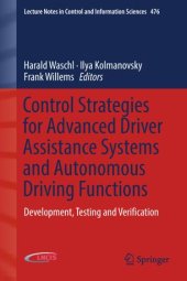 book Control Strategies for Advanced Driver Assistance Systems and Autonomous Driving Functions