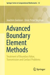 book Advanced Boundary Element Methods