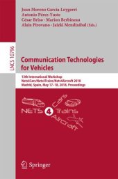 book Communication Technologies for Vehicles