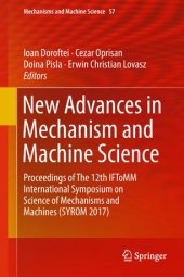 book New Advances in Mechanism and Machine Science