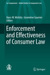 book Enforcement and Effectiveness of Consumer Law