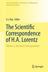 book The Scientific Correspondence of H.A. Lorentz