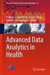 book Advanced Data Analytics in Health