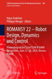 book ROMANSY 22 – Robot Design, Dynamics and Control