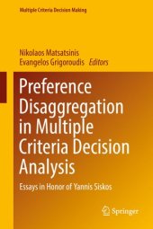 book Preference Disaggregation in Multiple Criteria Decision Analysis