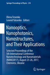 book Nanooptics, Nanophotonics, Nanostructures, and Their Applications