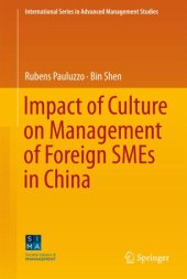 book Impact of Culture on Management of Foreign SMEs in China