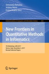 book New Frontiers in Quantitative Methods in Informatics