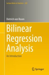 book Bilinear Regression Analysis