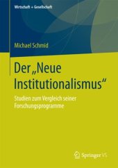 book Der „Neue Institutionalismus“