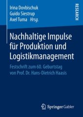 book Nachhaltige Impulse für Produktion und Logistikmanagement