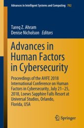 book Advances in Human Factors in Cybersecurity