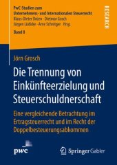 book Die Trennung von Einkünfteerzielung und Steuerschuldnerschaft