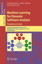 book Machine Learning for Dynamic Software Analysis: Potentials and Limits