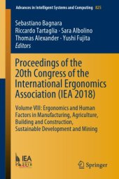 book Proceedings of the 20th Congress of the International Ergonomics Association (IEA 2018)