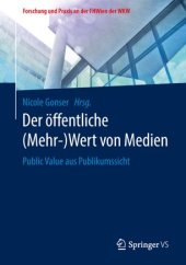 book Der öffentliche (Mehr-)Wert von Medien