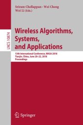 book Wireless Algorithms, Systems, and Applications