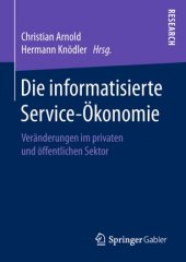 book Die informatisierte Service-Ökonomie