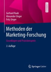 book Methoden der Marketing-Forschung