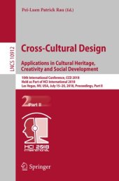 book Cross-Cultural Design. Applications in Cultural Heritage, Creativity and Social Development