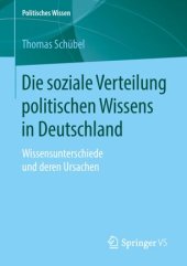 book Die soziale Verteilung politischen Wissens in Deutschland