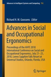 book Advances in Social and Occupational Ergonomics