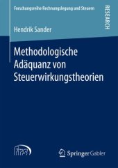 book Methodologische Adäquanz von Steuerwirkungstheorien