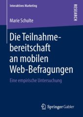 book Die Teilnahmebereitschaft an mobilen Web-Befragungen