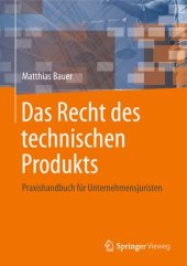 book Das Recht des technischen Produkts