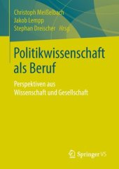 book Politikwissenschaft als Beruf