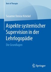 book Aspekte systemischer Supervision in der Lehrlogopädie