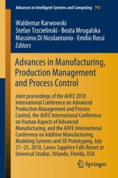 book Advances in Manufacturing, Production Management and Process Control