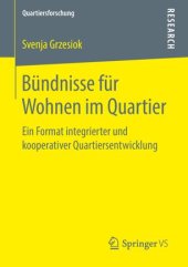 book Bündnisse für Wohnen im Quartier