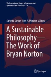 book A Sustainable Philosophy—The Work of Bryan Norton